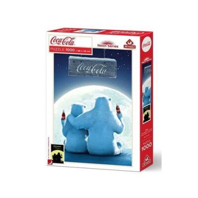 Art Puzzle Kutup Ayıları, Coca Cola 1000 Parça Neon - 1
