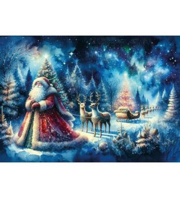 Art Puzzle Kuzey Işıkları Ve Noel Baba 260 Parça Puzzle - 2