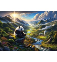 Art Puzzle Pandanın Huzur Durağı 500 Parça Puzzle - 2