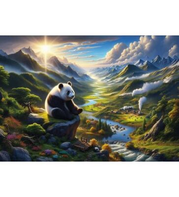 Art Puzzle Pandanın Huzur Durağı 500 Parça Puzzle - 2