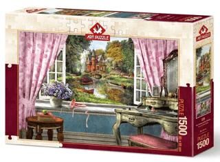 Art Puzzle Penceremdeki Şato 1500 Parça - 1