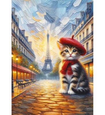 Art Puzzle Sanatçı Kedi Paris’Te 260 Parça Puzzle - 2