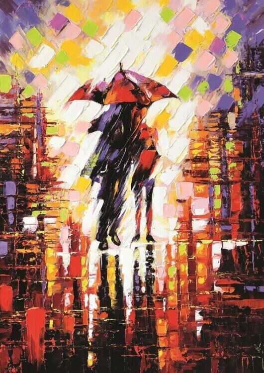 Art Puzzle Şemsiye Altındaki Aşk 500 Parça