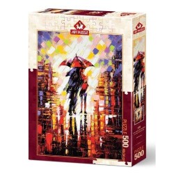 Art Puzzle Şemsiye Altındaki Aşk 500 Parça - Art Puzzle
