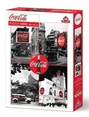Art Puzzle Siyah Beyaz`ın Kırmızılığı, Coca Cola 1000 Parça - 1
