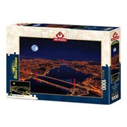 Art Puzzle Üç Köprü Bosphorus 1000 Parça Neon Puzzle 5239 - Art Puzzle