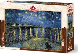 Art Puzzle Yıldızlı Gece 2, Vincent Van Gogh 1000 Parça Puzzle - 1