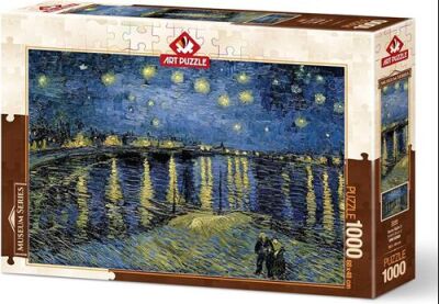 Art Puzzle Yıldızlı Gece 2, Vincent Van Gogh 1000 Parça Puzzle - 1