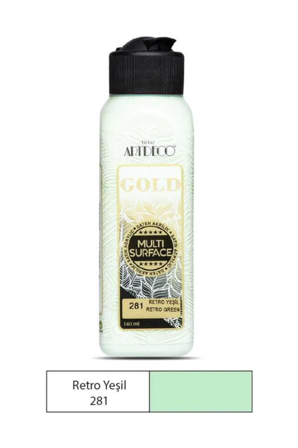 Artdeco Gold Akrilik Boya 140Ml Retro Yeşil 281
