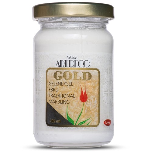 Artdeco Gold Geleneksel Ebru Boyası 105Ml Beyaz 060 S.1