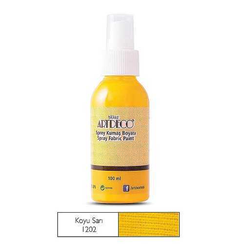 Artdeco Sprey Kumaş Boyası 100Ml Koyu Sarı