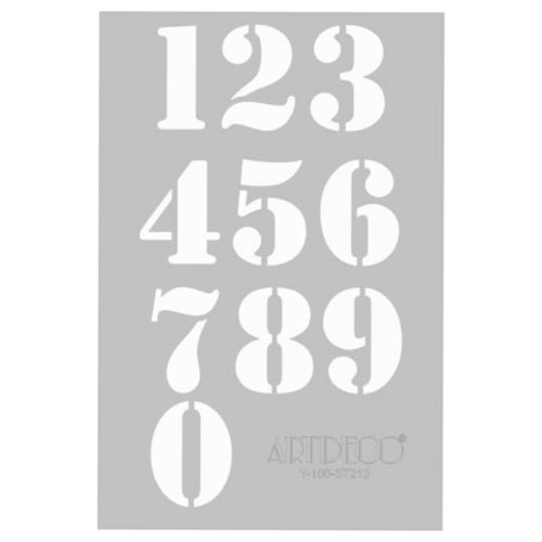 Artdeco Stencil A4 Sayılar 212