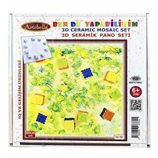 Artebella Seramik Pano Boyama 20X20 Cm 3D-08 - 1