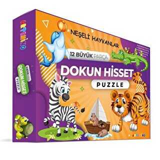 Artenino Neşeli Hayvanları 12 Büyük Parça Dokun Hisset Puzzle