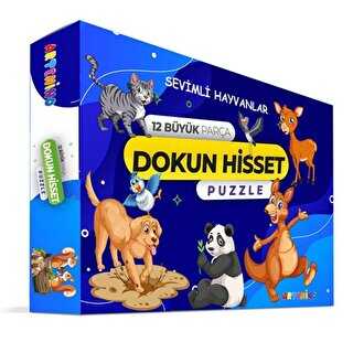 Artenino Sevimli Hayvanları 12 Büyük Parça Dokun Hisset Puzzle - 1