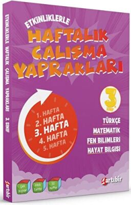 Artı Bir Yayınları 3. Sınıf Etkinliklerle Haftalık Çalışma Yaprakları - 1