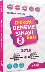 3. Sınıf Dikkatli Deneme Seti - Artı Bir Yayınları