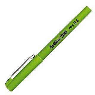 Artline 200N Fine Keçe Uçlu Yazı Kalemi Uç 0.4mm Fıstık Yeşili