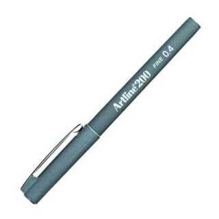 Artline 200N Fine Keçe Uçlu Yazı Kalemi Uç 0.4mm Gri