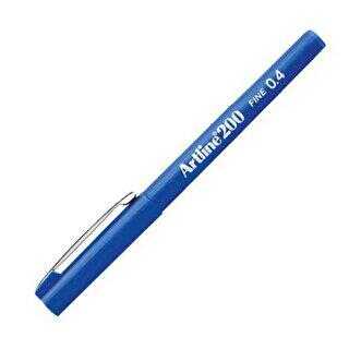 Artline 200N Fine Keçe Uçlu Yazı Kalemi Uç 0.4 Mm Mavi