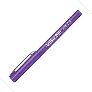 Artline 200N Fine Keçe Uçlu Yazı Kalemi Uç 0.4mm Mor