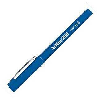 Artline 200N Fine Keçe Uçlu Yazı Kalemi Uç 0.4 Mm Royal Mavi