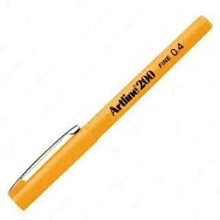 Artline 200N Fine Keçe Uçlu Yazı Kalemi Uç 0.4mm Sarı