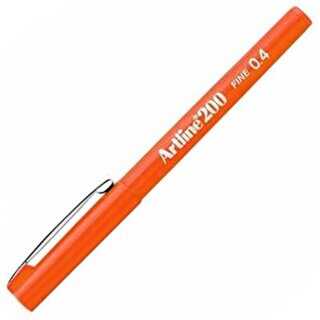 Artline 200N Fine Keçe Uçlu Yazı Kalemi Uç 0.4mm Turuncu