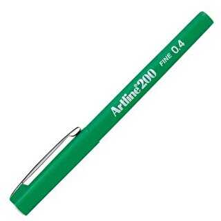 Artline 200N Fine Keçe Uçlu Yazı Kalemi Uç 0.4mm Yeşil