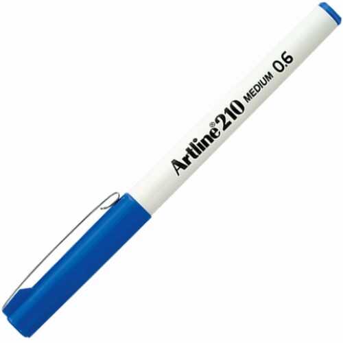 Artline 210N Keçe Uçlu Yazı Kalemi Uç 0.6 Mm Açık Mavi