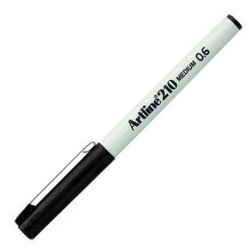 Artline 210N Keçe Uçlu Yazı Kalemi Uç 0.6 Mm Siyah