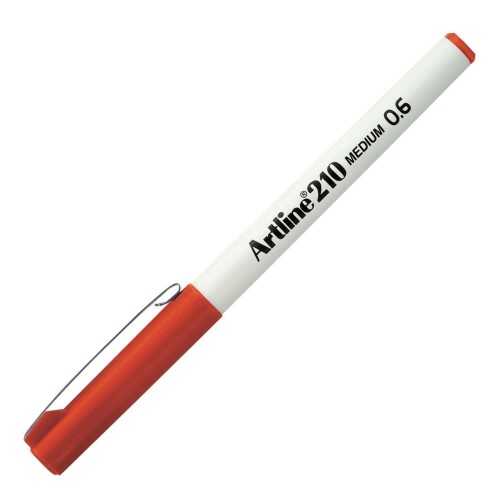 Artline 210N Keçe Uçlu Yazı Kalemi Uç 0.6 Mm Koyu Kırmızı
