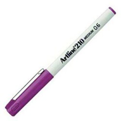 Artline 210N Keçe Uçlu Yazı Kalemi Uç 0.6mm Magenta - Artline