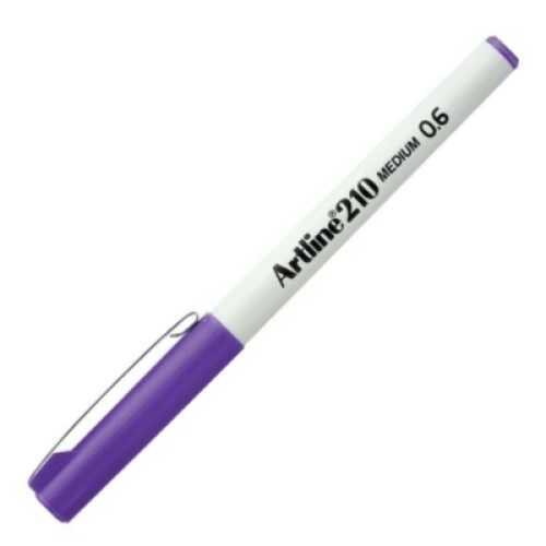 Artline 210N Keçe Uçlu Yazı Kalemi Uç 0.6mm Mor