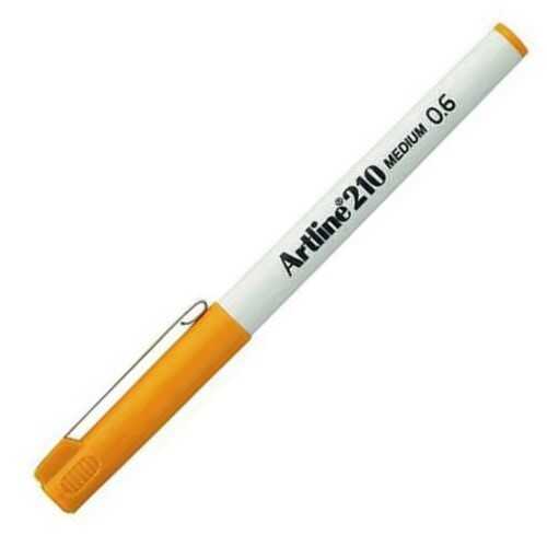 Artline 210N Keçe Uçlu Yazı Kalemi Uç 0.6mm Sarı