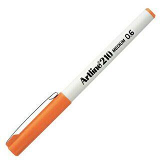 Artline 210N Keçe Uçlu Yazı Kalemi Uç 0.6mm Turuncu - 1