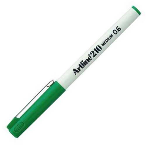 Artline 210N Keçe Uçlu Yazı Kalemi Uç 0.6mm Yeşil