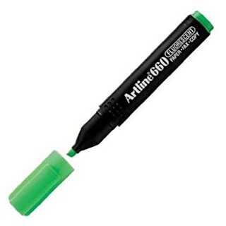 Artline 660 Fosforlu Kalem Kesik Uç 1.0-4.0mm F.Yeşil