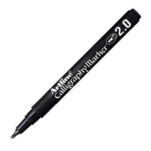 Artline Calligraphy Marker 2.0 Permanent Kaligrafi Markörü Uç 2.0Mm Siyah