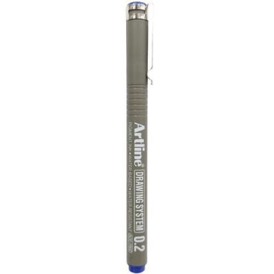 Artline Drawing System 0.2 Çizim Kalemi Uç 0.2Mm Mavi - 2