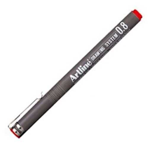 Artline Drawing System 0.8 Çizim Kalemi Uç 0.8Mm Kırmızı