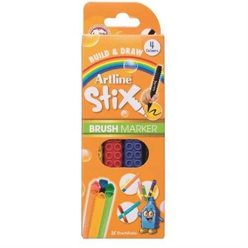 Artline Stix Brush Marker Esnek Uçlu Keçeli Kalem Seti 4 Renk