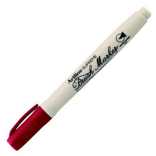 Artline Supreme Brush Marker Esnek Fırça Uçlu Kalem Koyu Kırmızı