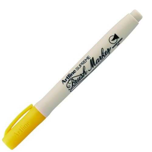 Artline Supreme Brush Marker Esnek Fırça Uçlu Kalem Sarı