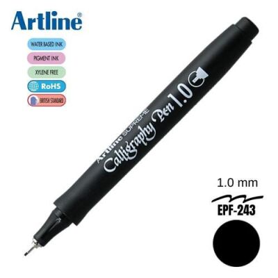 Artline Supreme Calligraphy Pen 1.0 Black - 2