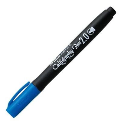 Artline Supreme Calligraphy Pen 2.0 Blue - 1