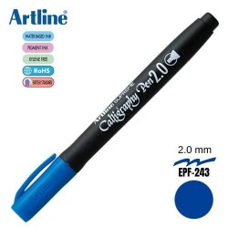 Artline Supreme Calligraphy Pen 2.0 Blue - 2
