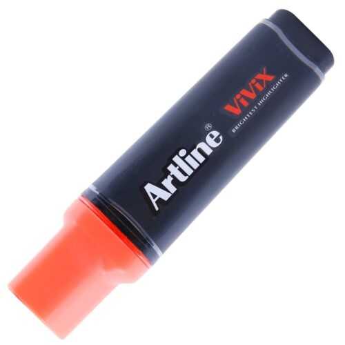 Artline Vivix Parlak Mürekkepli Fosforlu Kalem Kesik Uç 2.0-5.0Mm F.Kırmızı
