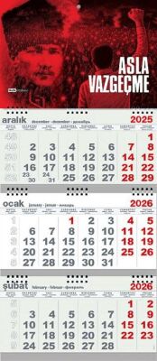 Asla Vazgeçme 2026 Gemici Duvar Takvimi - 1