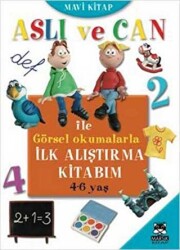 Aslı ve Can ile Görsel Okumalarla İlk Alıştırma Kitabım - Mavi Kitap - Marsık Kitap